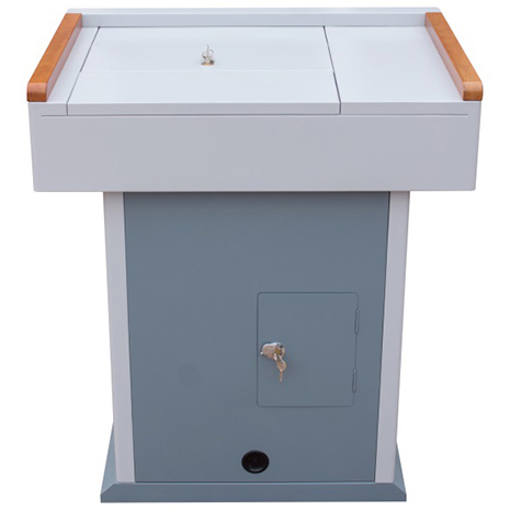 多媒体教学讲台产品背面