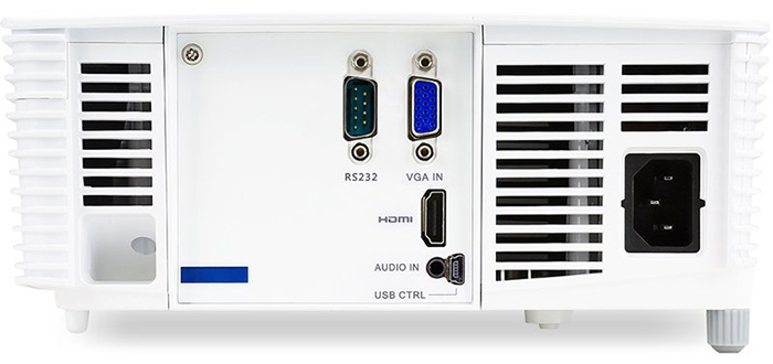 宏碁X137WH投影机背面