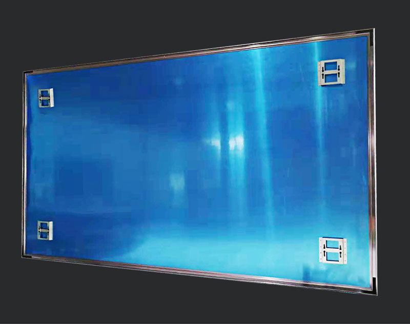 黑栅抗光硬屏背面